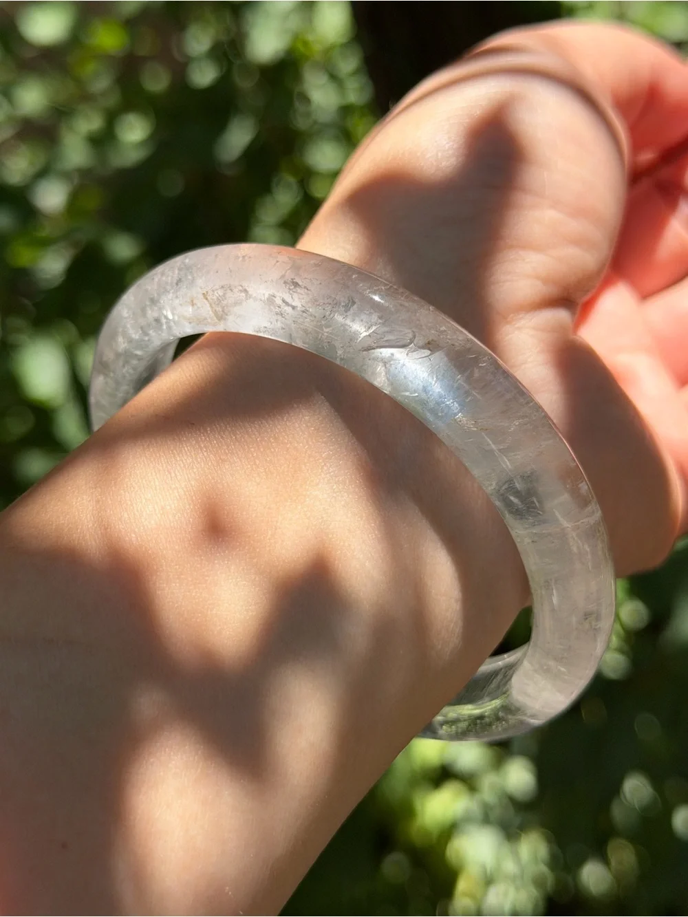 65mm inner diameter high quality clear quartz bangle 1560